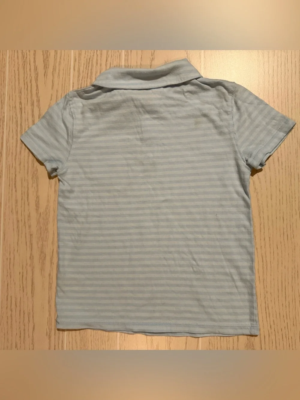 Cat & Jack Boys Polo Shirt Bundle XS 4/5 Blue Striped Preppy School 2pc